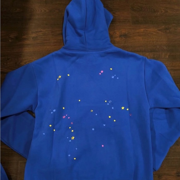 Blue spider hoodie - Picture 2 of 3